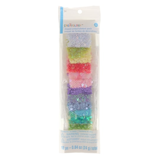 12 Packs: 12 ct. (144 total) Pastel Shaped Sequins by Creatology™